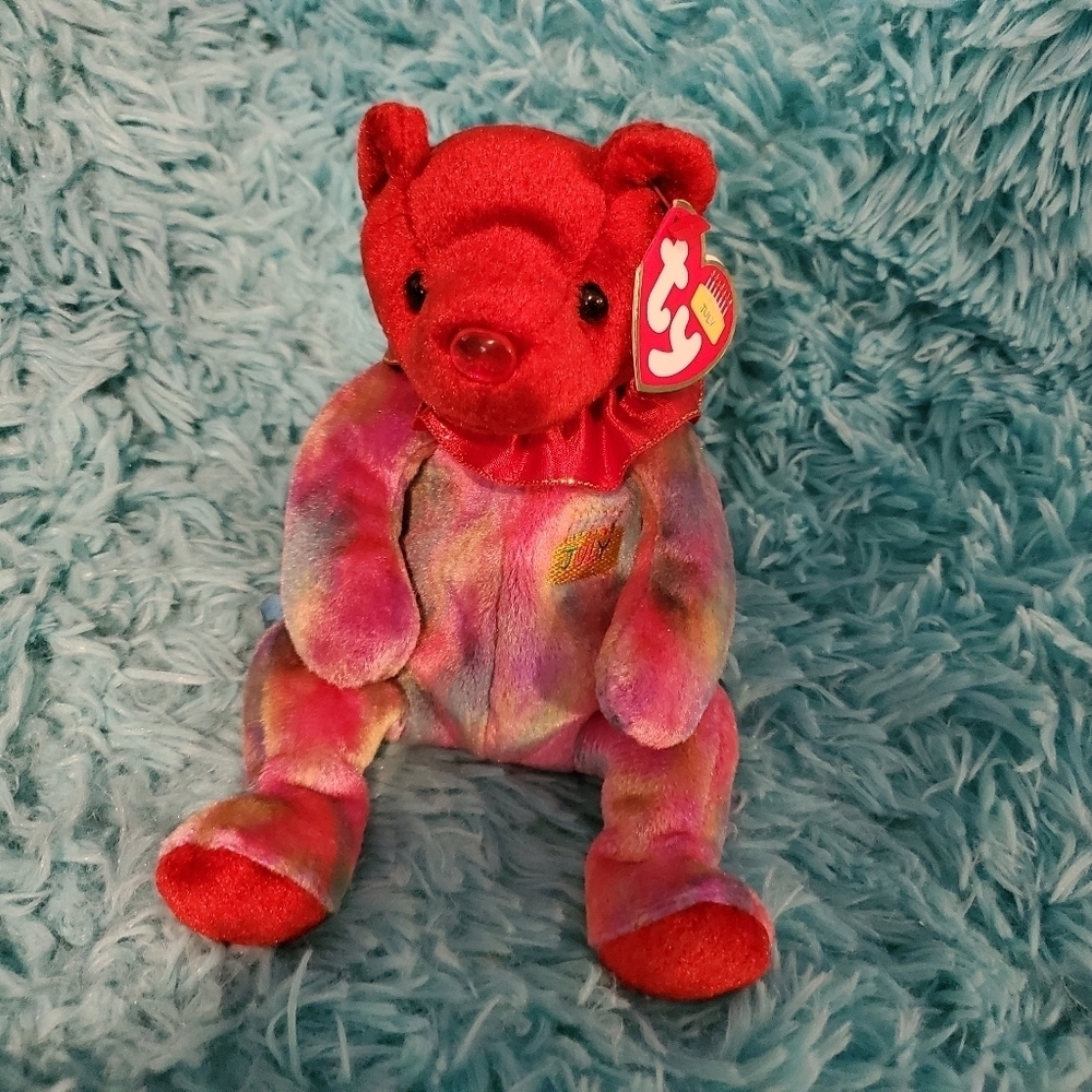 𝅺TY Beanie Babies - July the Birthday Bear ***Retired***